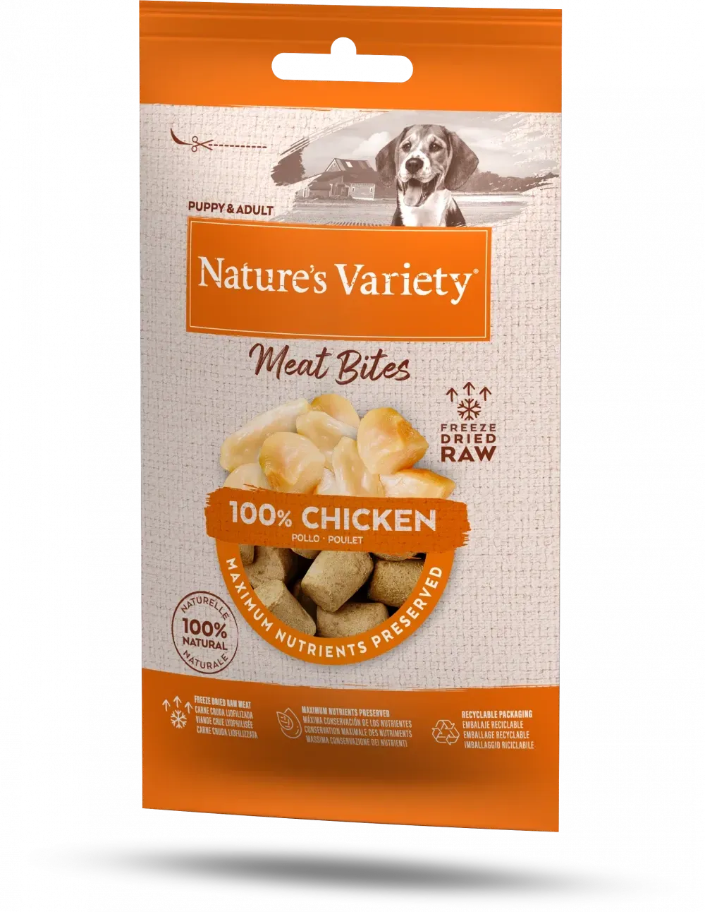 Natures Variety Freeze Dried Chicken Bites 20g