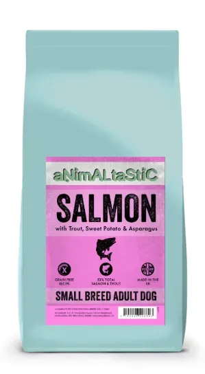 Animaltastic Grain Free Small Breed Salmon with Trout, Sweet Potato & Asparagus 12kg