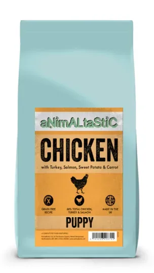 Animaltastic Grain Free Puppy Chicken with Turkey, Salmon, Sweet Potato, & Carrot 12kg