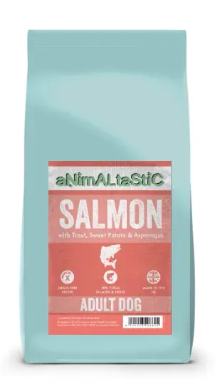 Animaltastic Grain Free Salmon with Trout, Sweet Potato & Asparagus 2kg
