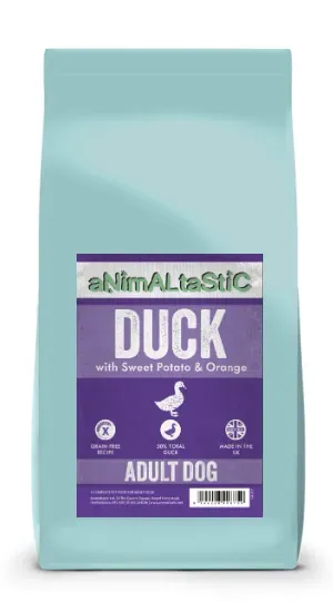 Animaltastic Grain Free Duck with Sweet Potato & Orange 6kg