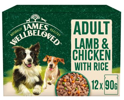James Wellbeloved Adult Lamb & Chicken 12 Pouches