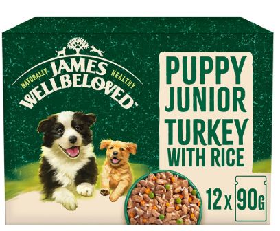 James Wellbeloved Turkey Puppy Junior 12 Pouches