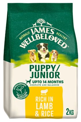 James Wellbeloved Puppy/Junior Lamb 2kg