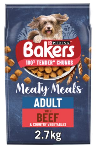 Bakers Meaty Meals Beef Adult 2.7kg
