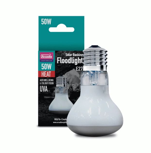 Arcadia Solar Basking Floodlight 50w E27