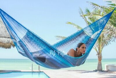 Maya Cintas Azules Medium Hammock for one person