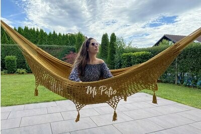 Our autumn special: Terraza Curry Large Hammock for two Persons Our autumn special: Terraza Curry Large Hammock for two Persons