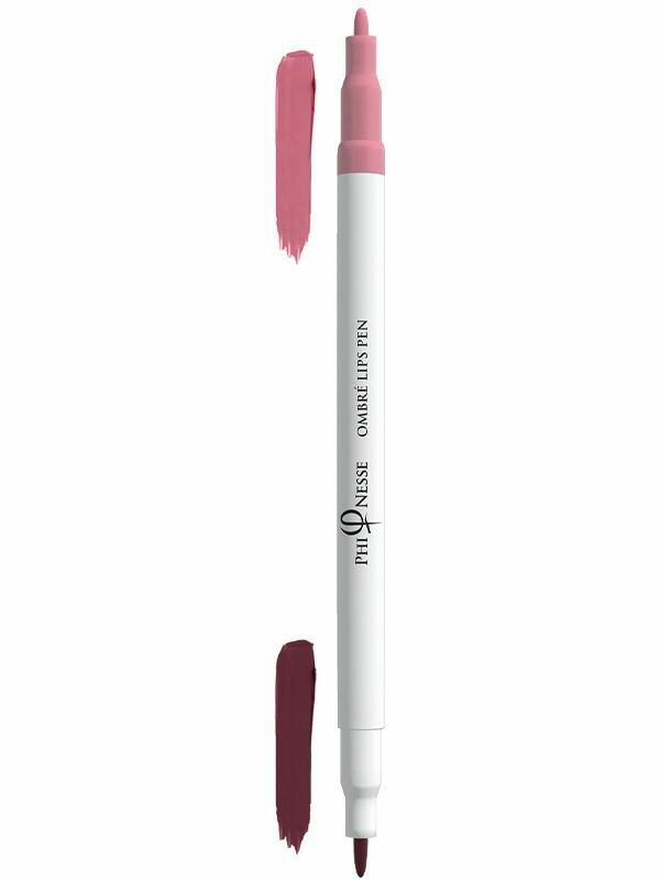 PHINESSE OMBRE LIPS PEN RED PLUM - SOFT PINK 02