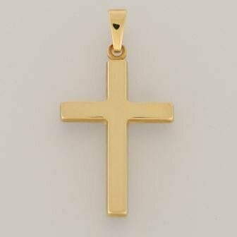 Anhänger Kreuz 333/-Gelb Gold poliert Anhänger Kreuz 333/-Gelb Gold poliert