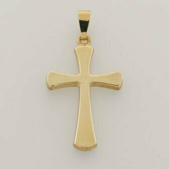 Anhänger Kreuz 333/-Gelb Gold poliert Anhänger Kreuz 333/-Gelb Gold poliert