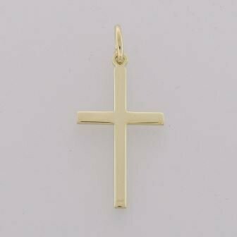 Anhänger Kreuz 333/-Gelb Gold poliert Anhänger Kreuz 333/-Gelb Gold poliert