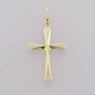 Anhänger Kreuz 333/-Gelb Gold poliert Anhänger Kreuz 333/-Gelb Gold poliert
