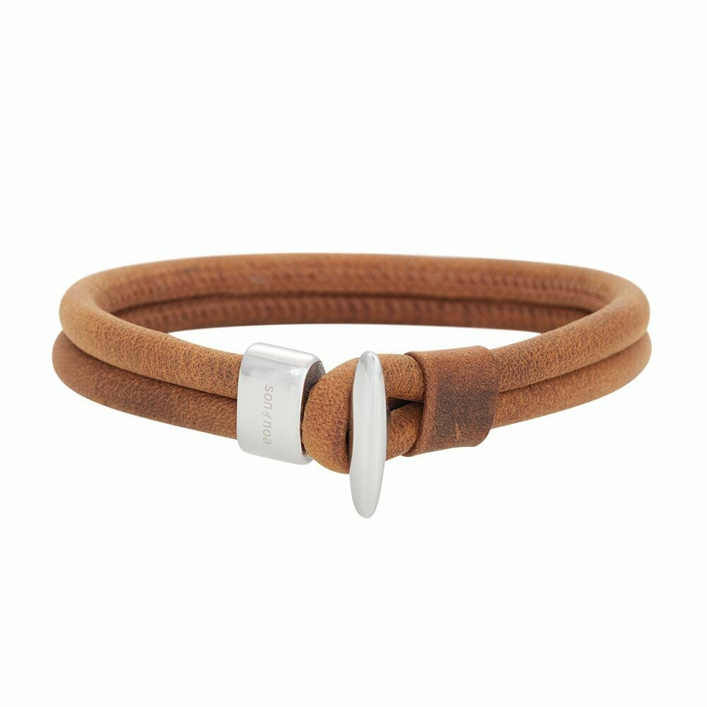SON Armband braunes Kalbsleder 21cm