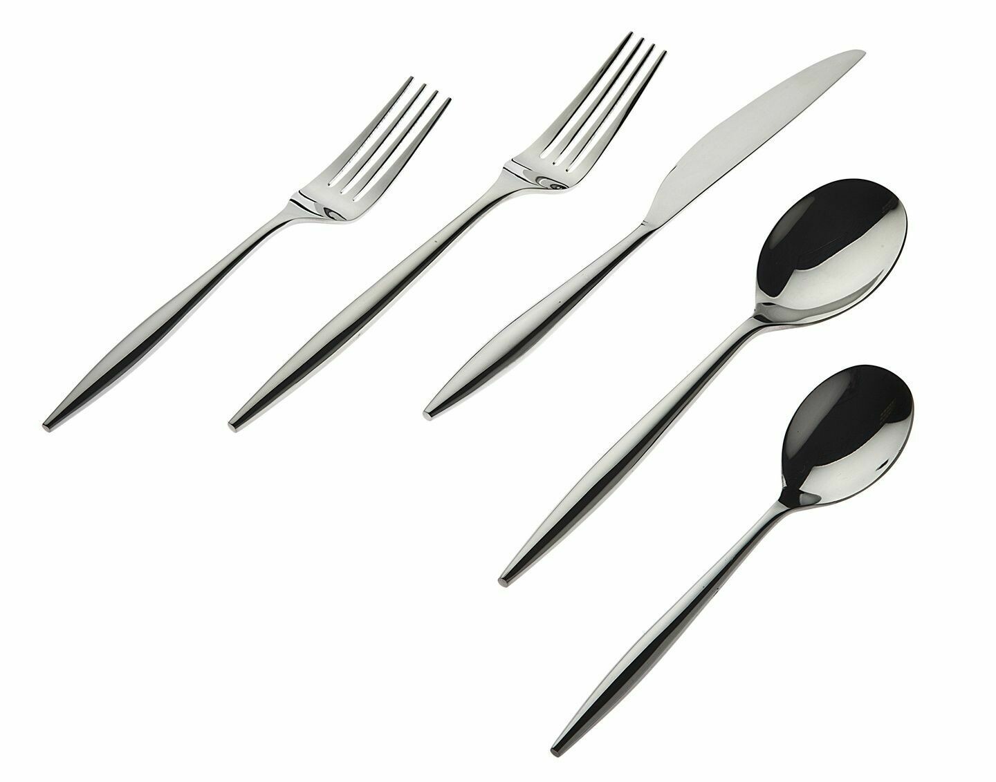 Milano Silver Shiny - Set of 4