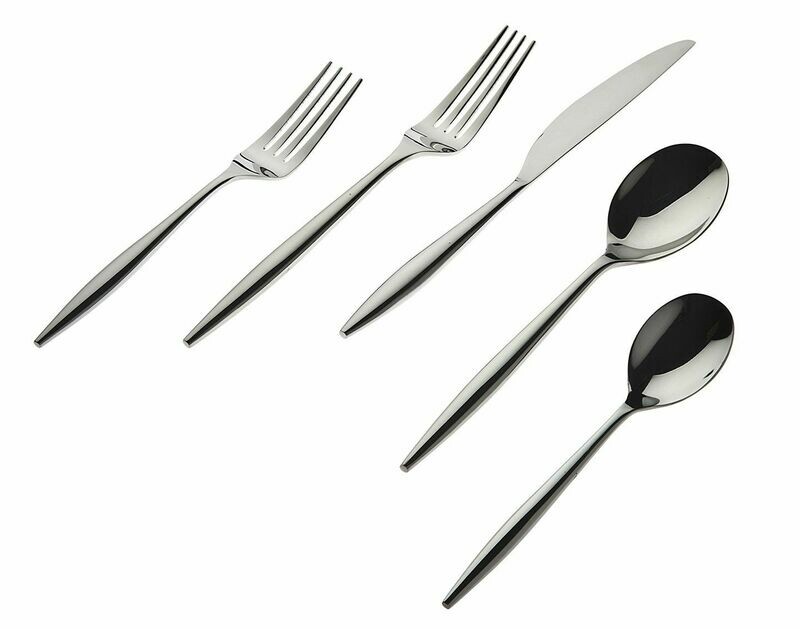 Milano Silver Shiny - Set of 4