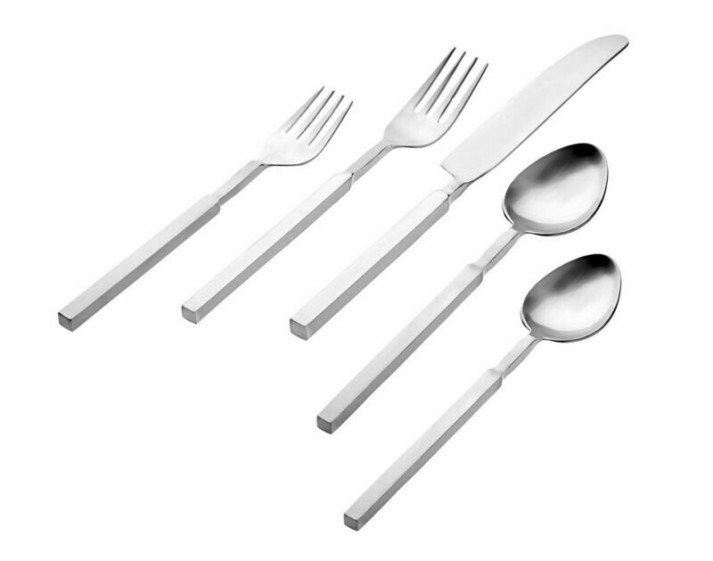 Cube Silver Shiny - set of 4