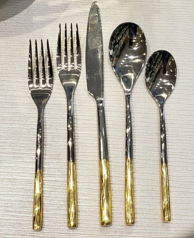 Linear Gold Tip - Service for 4
