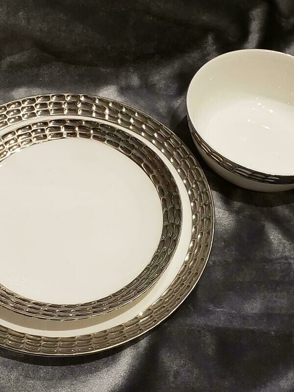 Croco Silver - Set of 6