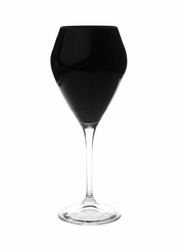 V Design 15oz Water Glass BLACK - Set of 6