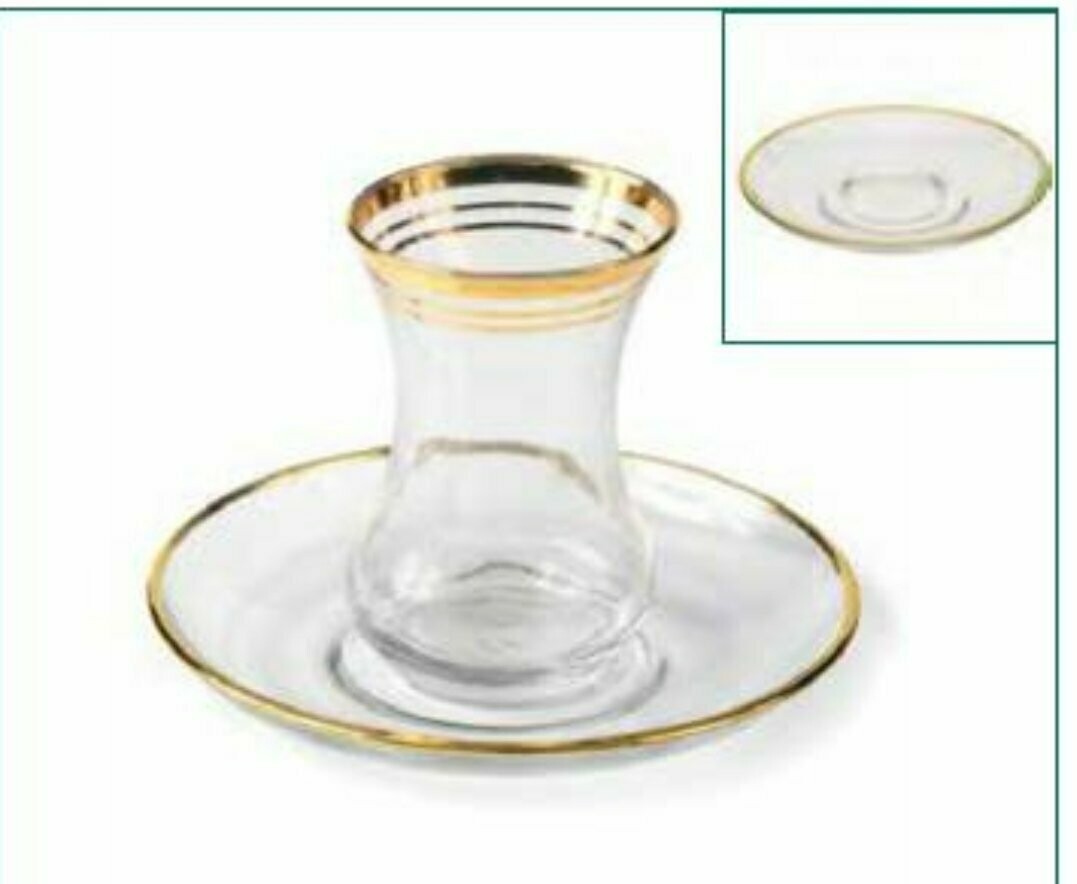 Glass Kiddush Cup 5.5oz - set of 6