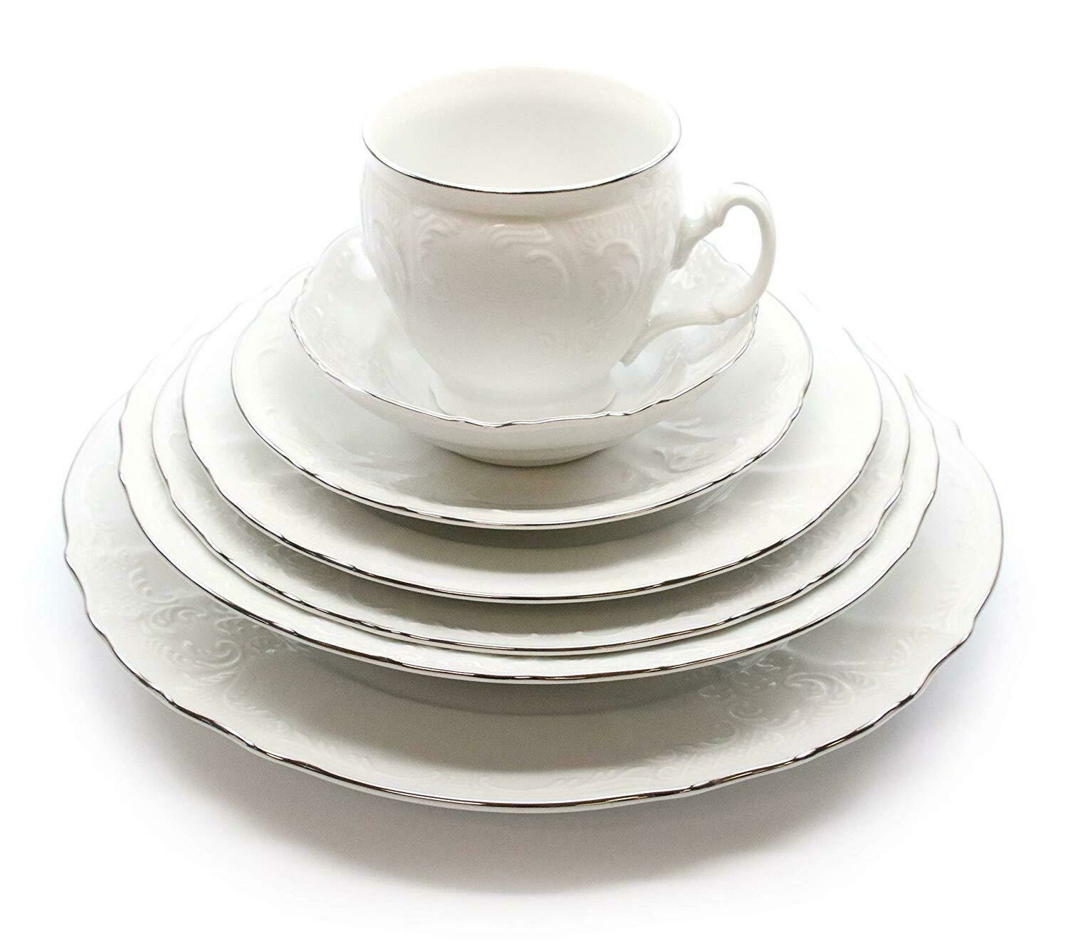 Bernadotte Ivory SILVER - Svc for 12 + Svg Pieces