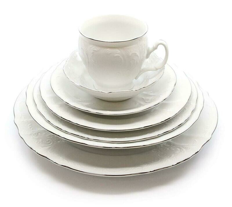 Bernadotte Ivory SILVER - Svc for 12 + Svg Pieces