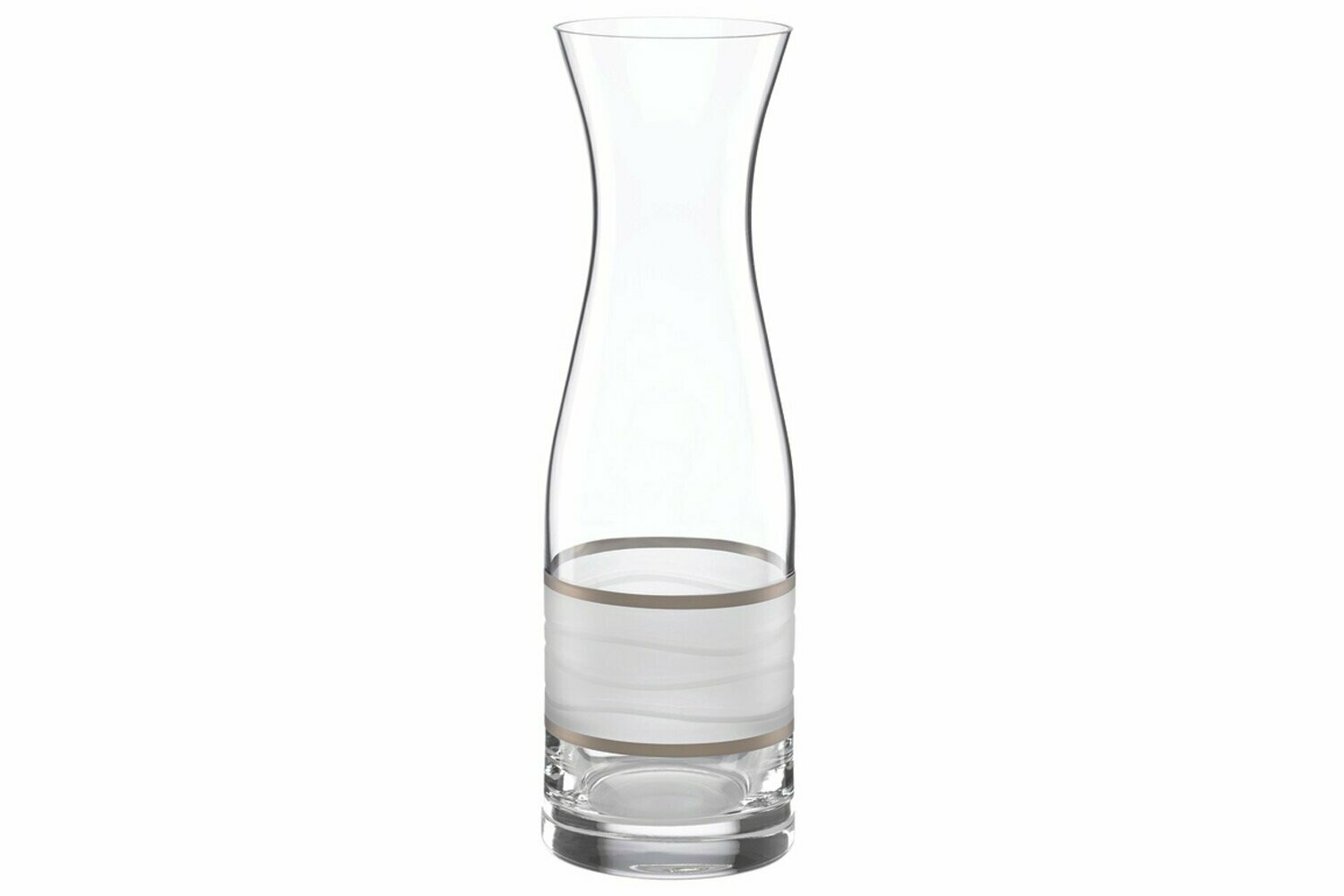 Crystal Carafe Silver Stripe - 28 oz