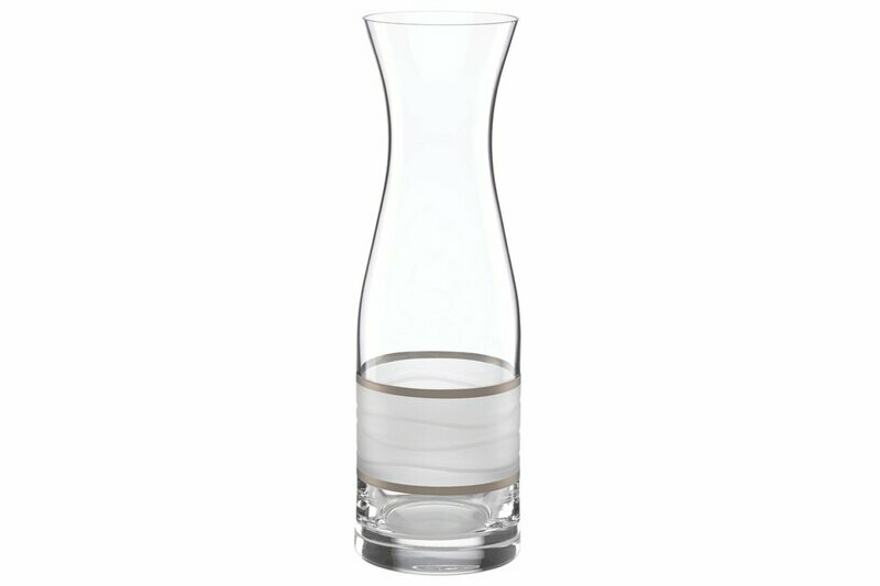 Crystal Carafe Silver Stripe - 28 oz