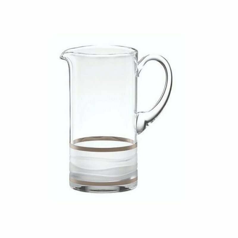 Crystal Pitcher SILVER Stripe - 48 oz