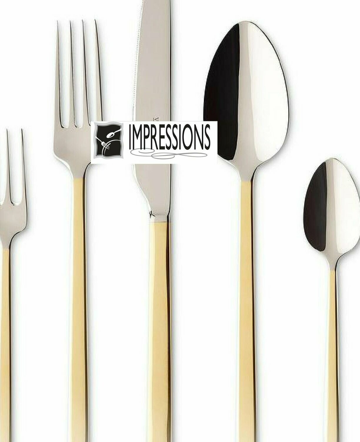 Chop Half Gold Matte Frost - Set of 4