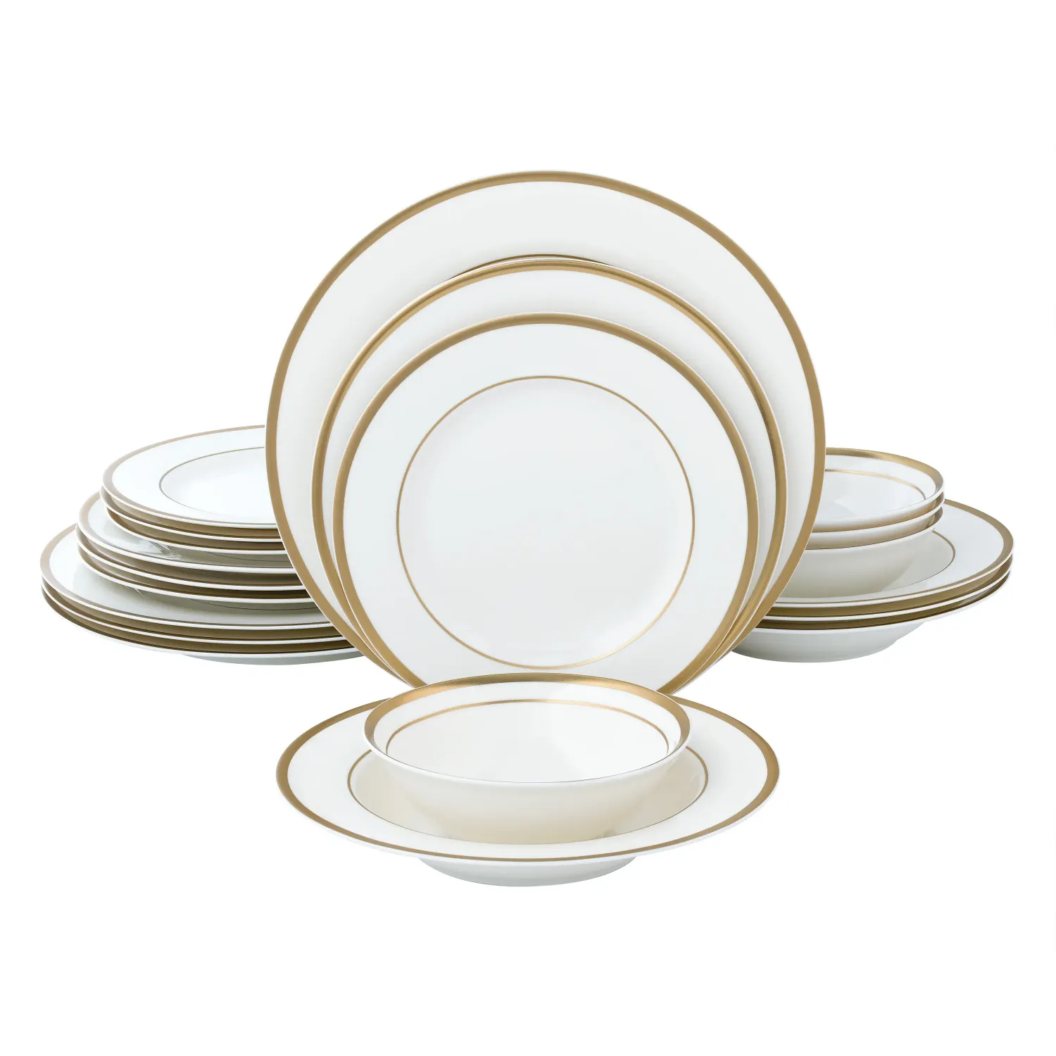 Band of White - set of 4