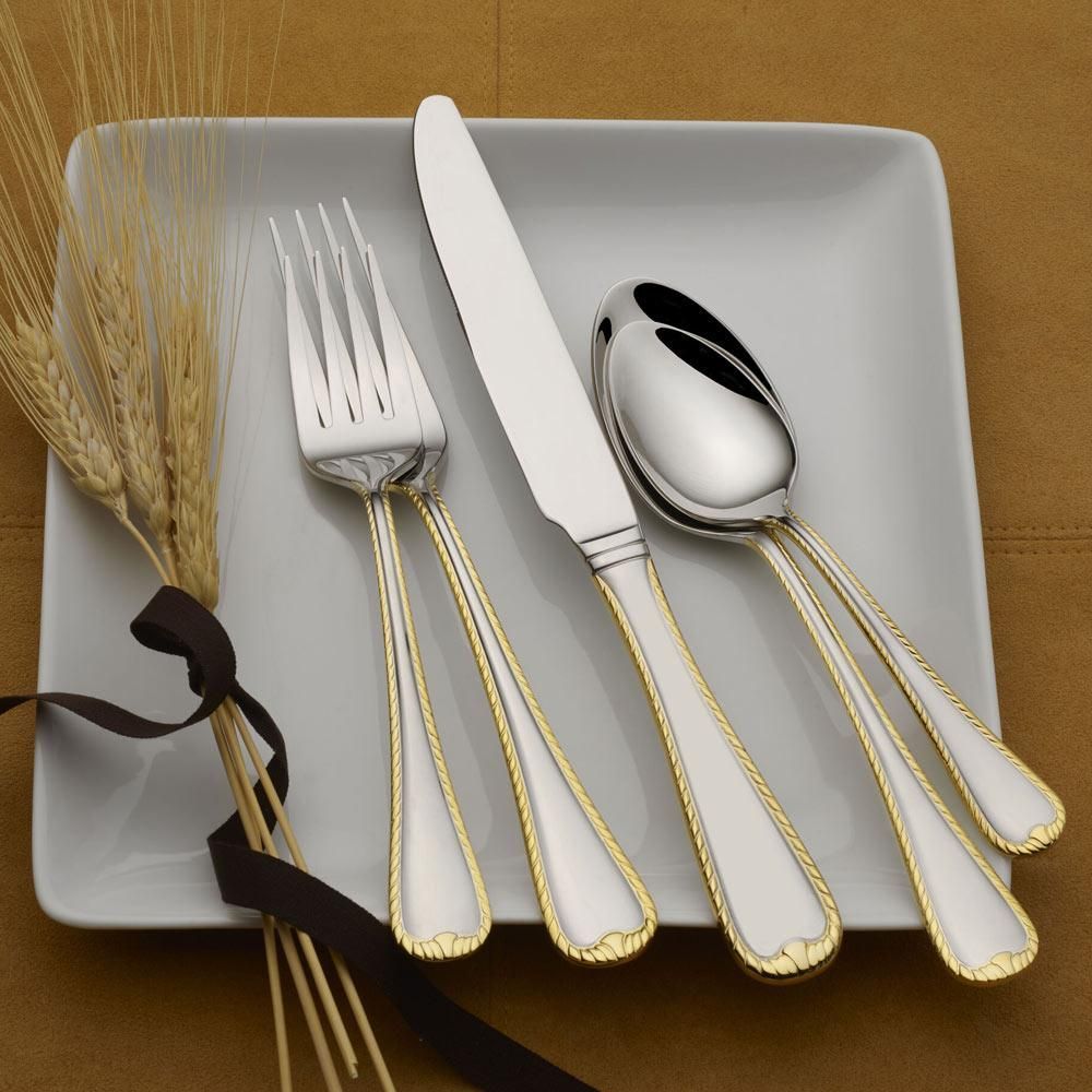 Flatware Gold Ribbon set of 12