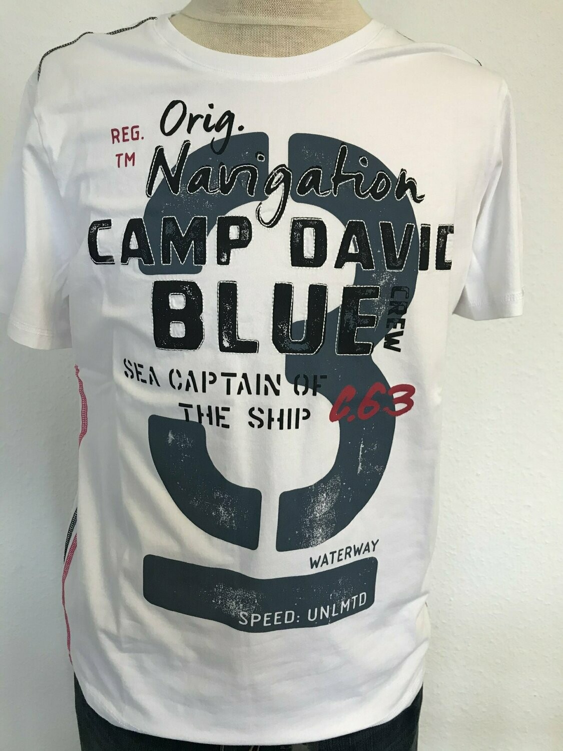 Herren T-Shirt - light ivory - Camp David