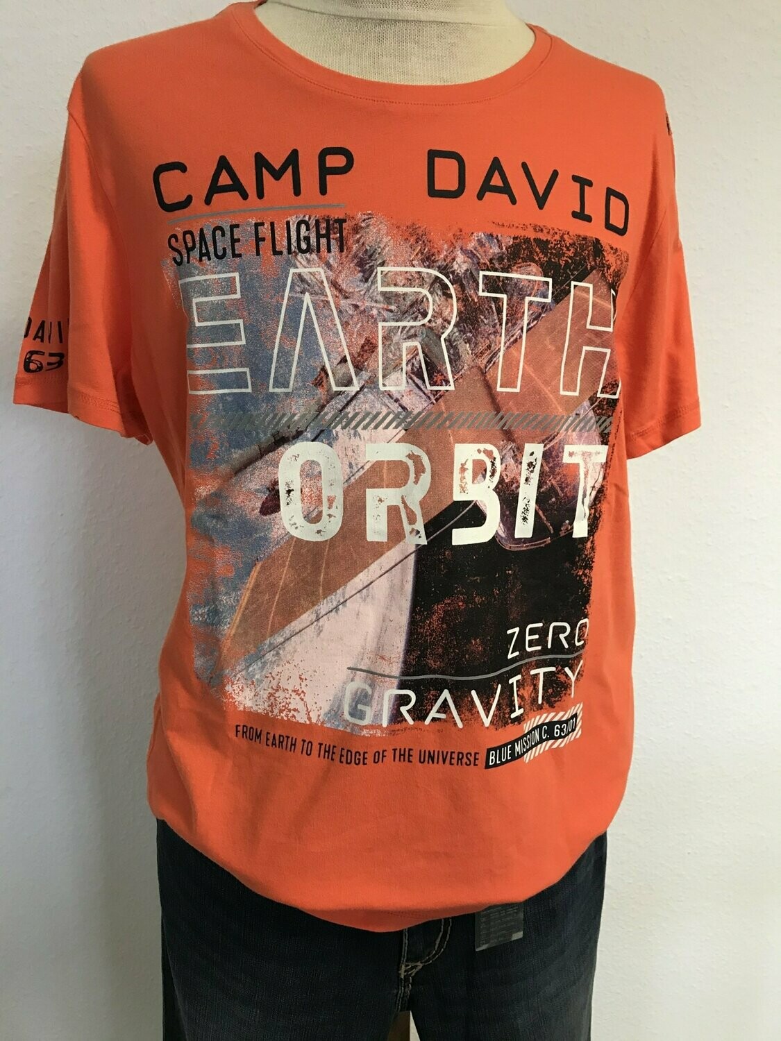 Herren Shirt - orange - Camp David
