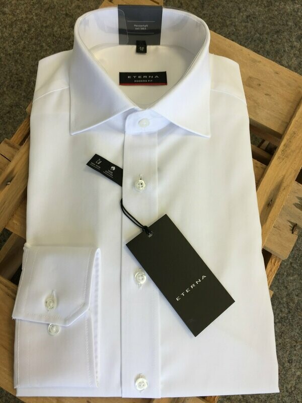 Herren Hemd 1/1 - weiß/weiß - modern fit - Eterna Herren Hemd 1/1 - weiß/weiß - modern fit - Eterna