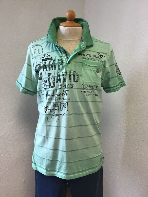 Herren Polo Shirt -french green - Camp David Herren Polo Shirt -french green - Camp David