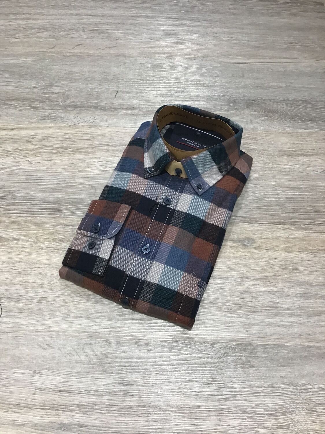 Hemd 1/1 - navy-rost - Casa Moda