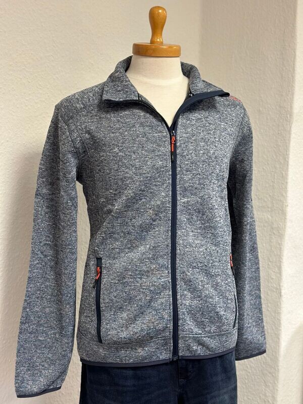 Jacke- CMP-Strickfleece graublau Jacke- CMP-Strickfleece graublau