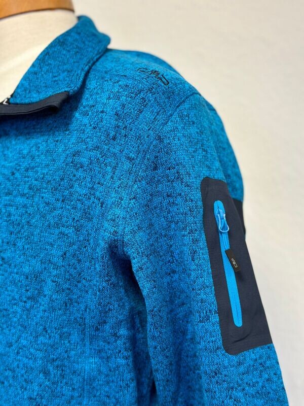 Jacke- CMP-Strickfleece leuchtend blau Jacke- CMP-Strickfleece leuchtend blau