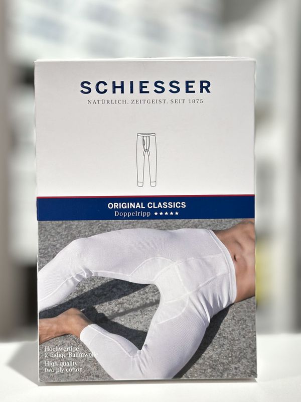 Schiesser - Doppelripp Hose lang - mit Eingriff Schiesser - Doppelripp Hose lang - mit Eingriff