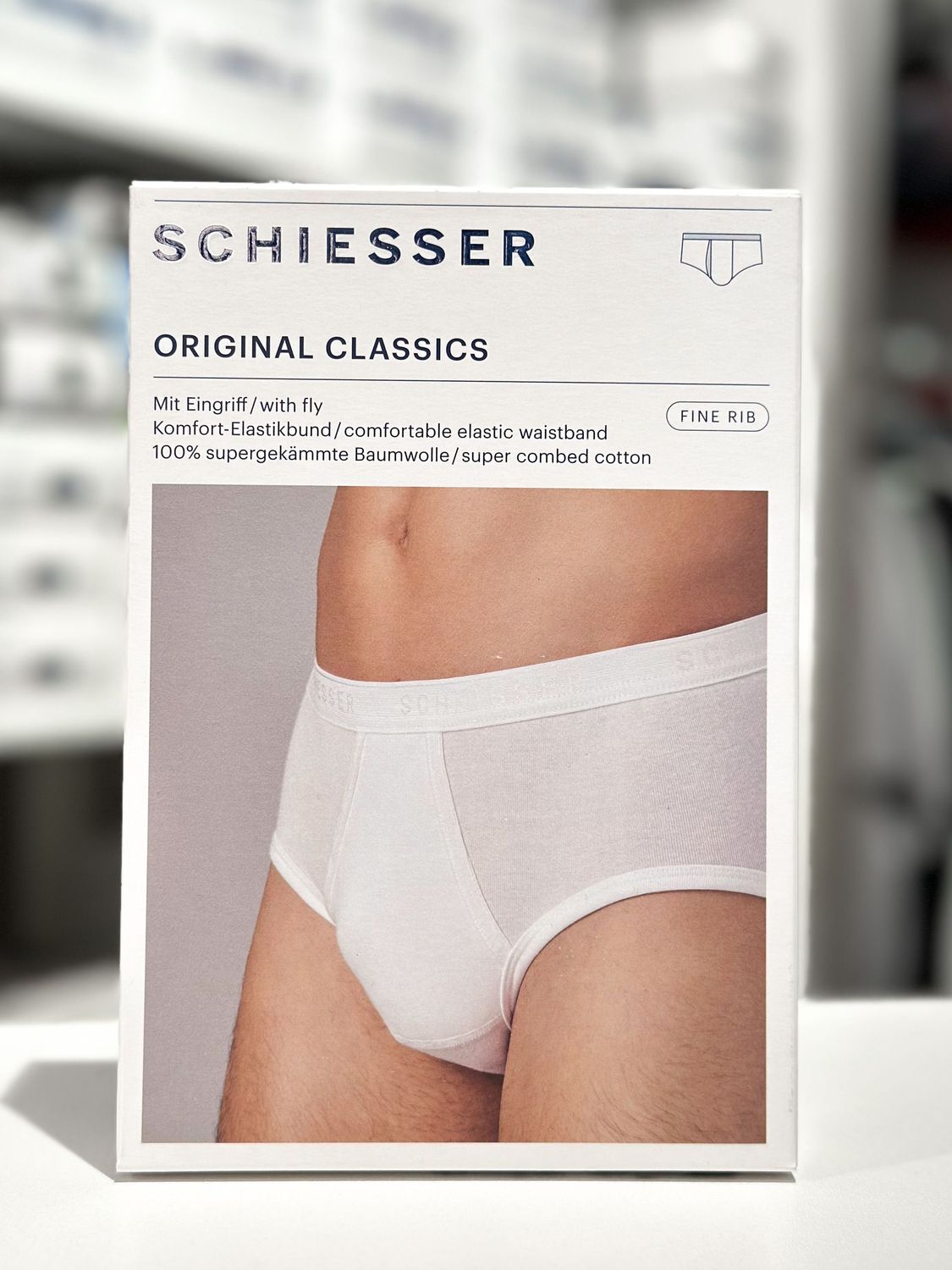 Schiesser - Feinripp Sportslip -mit Eingriff