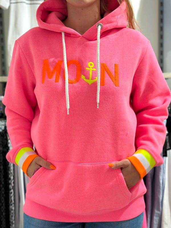 MOIN Hoodie Zwillingsherz - pink - Damen MOIN Hoodie Zwillingsherz - pink - Damen