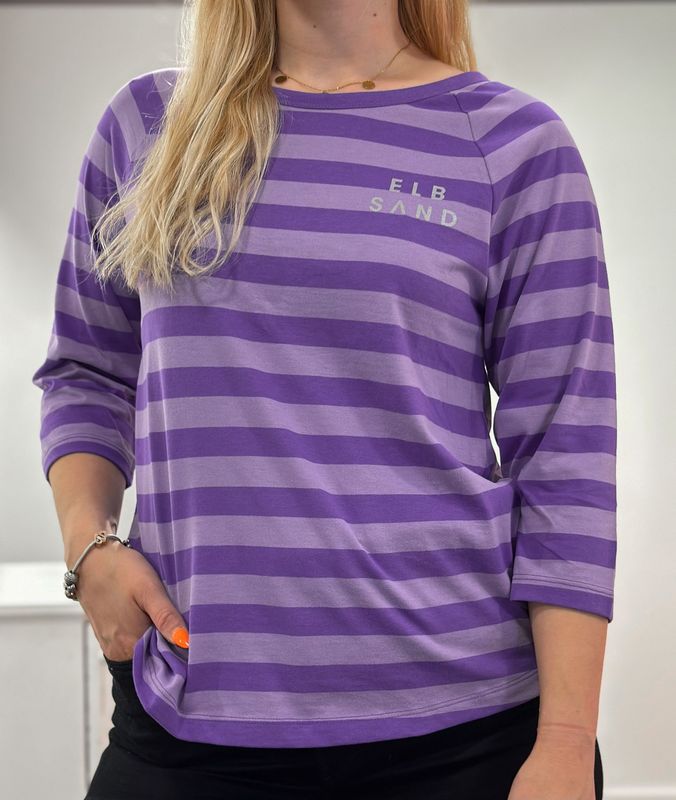 T-Shirt -Lila gestreift- Elbsand T-Shirt -Lila gestreift- Elbsand
