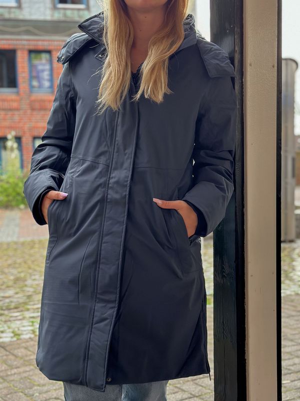 Damen Funktionsmantel -blau/grau- Blue Flame Damen Funktionsmantel -blau/grau- Blue Flame