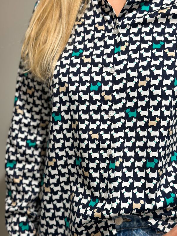 Bluse Eterna - Hunde print Bluse Eterna - Hunde print