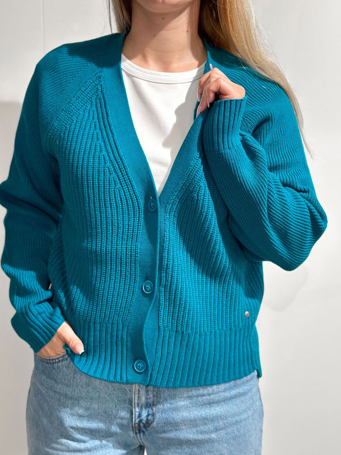 Strickjacke -Petrol- Betty & Co.