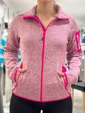 Damen Strick Fleece -pink melange - CMP