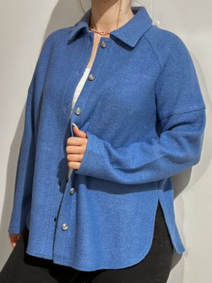 Blusenjacke - blau -Barbara Lebek