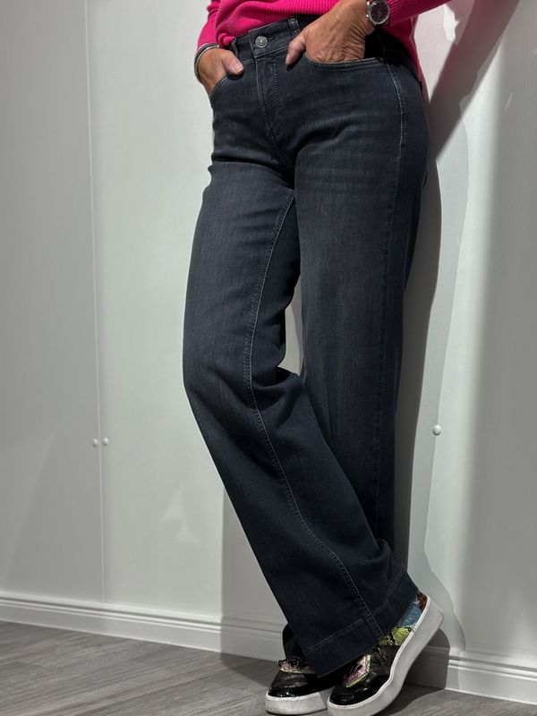 Jeans - dark grey - Wide Leg - Mac Jeans - dark grey - Wide Leg - Mac